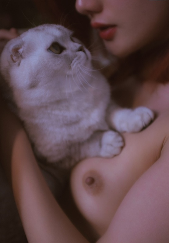 美女与猫 [22P]